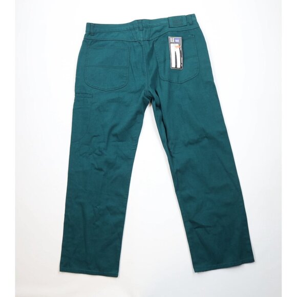 Deadstock Vtg 90s Marithe Francois Girbaud Mens 40x34 Baggy Wide Leg Jeans Green - Picture 8 of 13